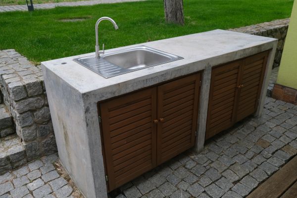 Exterior Cabinet Installation in Arlington