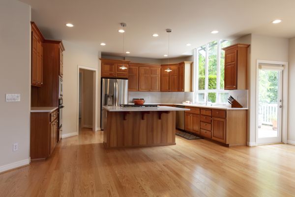 Oak Kitchen Cabinet Repair in Arlington